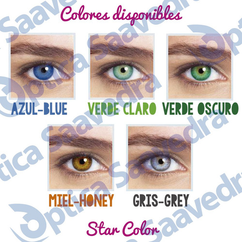 Star Colors Ii Lentes De Contacto Cosméticas Soflens Gris