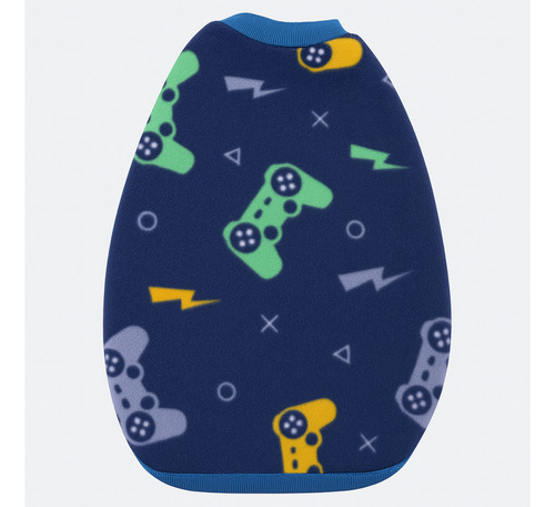 Poncho Polar Chaleco Estampado Perros Ropa Invierno Abrigo Talle 3 --- Control Remoto