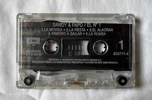 Cassette Original Sandy & Papo El Num. 1 Sin Carátula