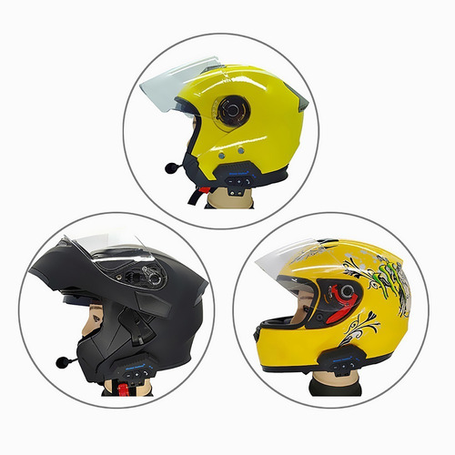 Bt-12 Motocicleta Bt Sem Fio Ruído Cancelamento Capacete Fon