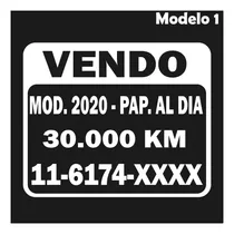 Comprar Pack X3 Calco Venta Auto 18x15cm