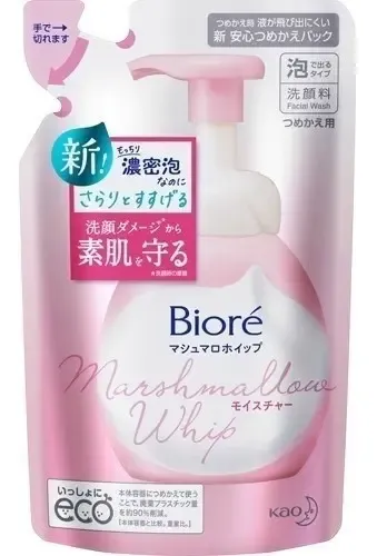Bioré Sabonete Facial Marshmallow Whip 130ml Refil - foto 1