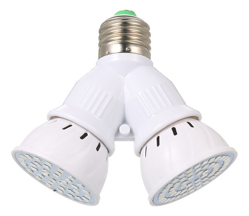 Divisor Adaptador De Base De Bombilla Led E27 Macho A Doble