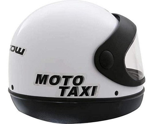 Capacete Gow Interlagos Moto Taxi Branco