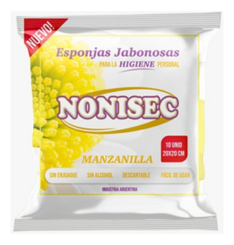 Nonisec Esponjas Jabonosas Manzanilla X10u