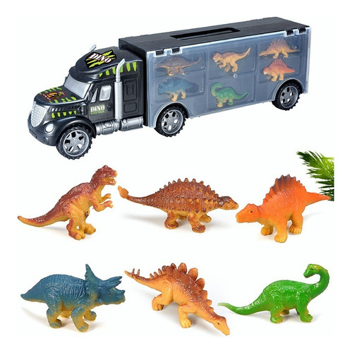 Juego De Juguete De Camión Transportador De Dinosaurios