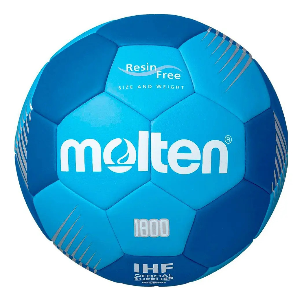 Bola Molten Handball Hf1800 Bb Ihf Approved Sem Resina H3 Cor Azul Tamanho Da Bola 3