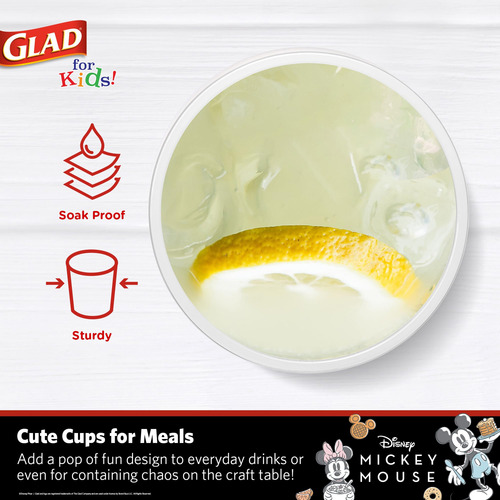 Vasos De Plástico Glad For Kids Disney Mickey Mouse, 473 Ml,