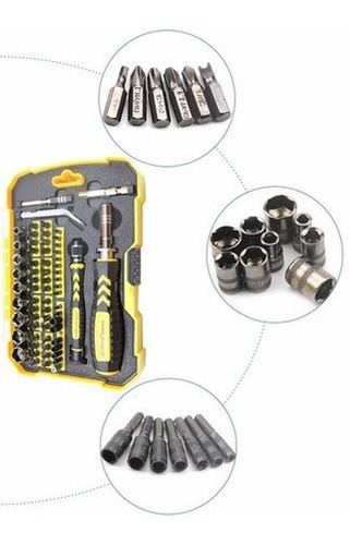 Imagem 3 de 6 de Kit Ferramentas Com 67 Peças Multiuso Aparelhos Eletrônicos