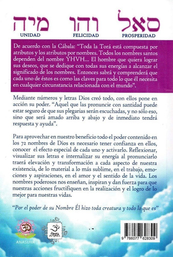 Libro 72 Nombres De Dios Y Su Poder En Tus Manos