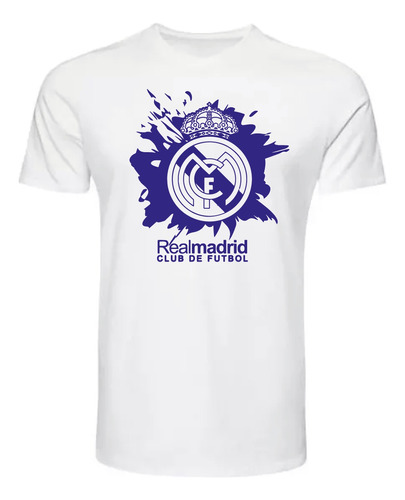 Polera Estampada Hala Madrid, Logo, Campeón Argamodas