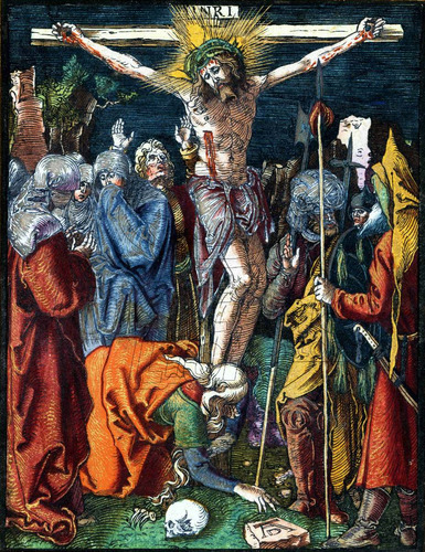 Lienzo Canvas Arte Sacro Crucifixión Alberto Durero 104x80
