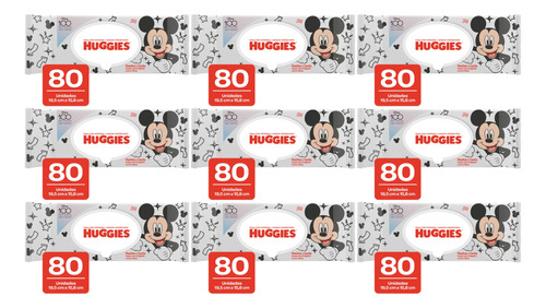 Toallas Húmedas Huggies 12*80un - Unidad a $115