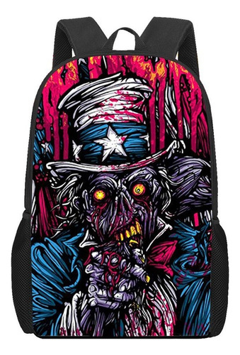 Mochila Artística Santa Cruz Skateboards Para Niñas Primaria