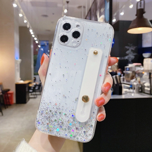 Funda Para Oppo A72 4g/a53/a32 Con Funda Protectora Y Soporte De Pulsera, Funda Transparente Brillante De Tpu Suave