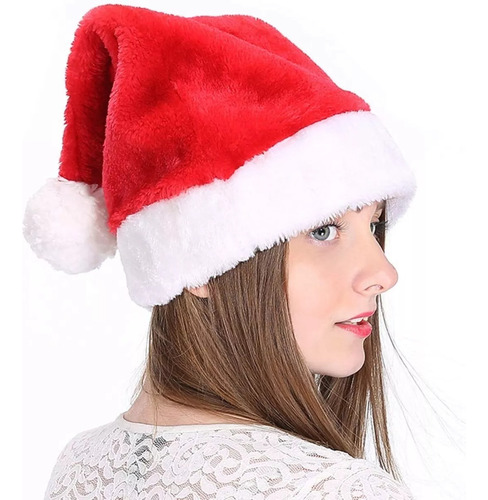 Combo X 100u Gorro Papa Noel Premium Santa Claus Navidad
