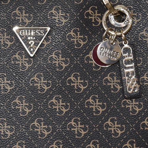 Guess Bolso Tote Noelle Pequeño Noel, Logotipo Marrón