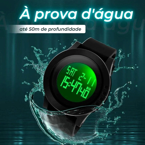 Reloj Deportivo Led Coreano Estadounidense: Negro, Modelo 11