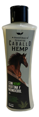  Shampoo Caballo Minoxidil Hemp Biotina Sin Sal 500ml