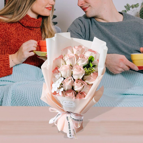 Decoración De Pétalos De Flores De Jabón De Rosa Rosa