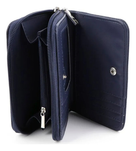 Billetera Xl Extra Large Joy Otoño Invierno 2025 Azul Oscuro