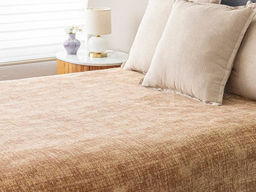 Cobertor Ligero Alaska Beige Matrimonial Dormireal