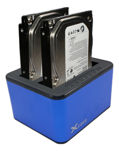 Docking Station Xcase Usb 3.0 A Sata, 2 Bahias 2.5 & 3.5