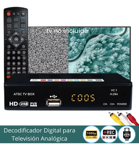 Decodificador / Conversor de TV Analógico a Digital HD – Fonoluz