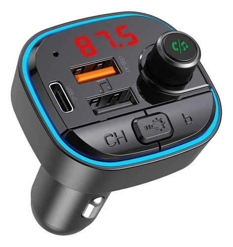 Cargador De Coche Y Transmisor Fm Bluetooth Usb A  Usb C L