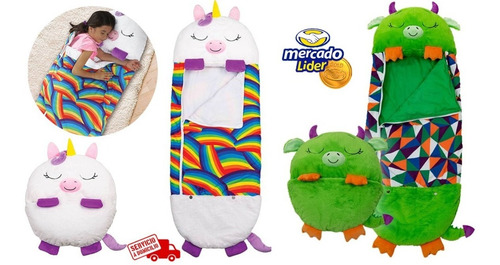 Imagen 1 de 3 de Saco De Dormir Para Niños Tipo Peluche Almohada 132cm 52cm