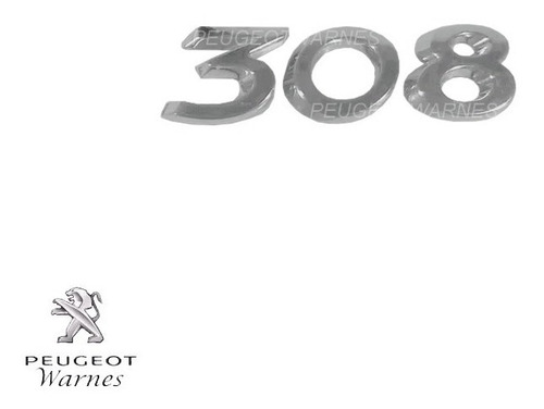 Monograma Emblema 308 100% Original Para Peugeot 308 Gti