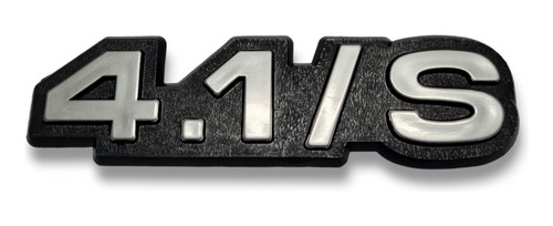 Emblema Chevrolet 4.1 Opala Caravan 1985 A 1990 Prata Par