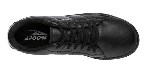 Tenis Apoort A321 Joven Talla 22 Al 25 Color Negro Sc.