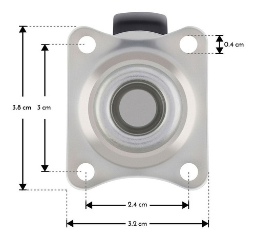 Rueda Loca De Plástico Para Robot O Arduino Paquete De 4