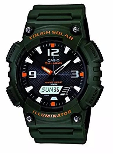 Reloj Casio Tough Solar Illuminator 5208 Color Verde