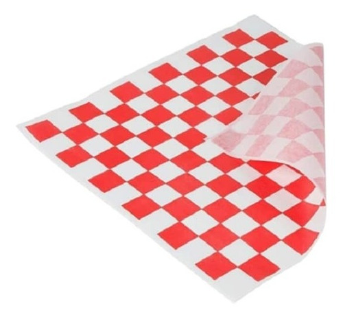 Papel Antigrasa Para Alimentos Color Rojo