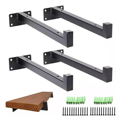 4 Soporte Que Soportan Estantes Flotantes Industriales 30 Cm Bextsrack