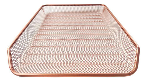Bandeja Organizadora Multiuso D Mesa De Escritório Rose Gold