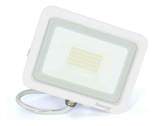 Luminario Led Reflector He Luz De Dia 200w 20000lm Nom Boome Carcasa Blanco Luz Fría 110v/220v