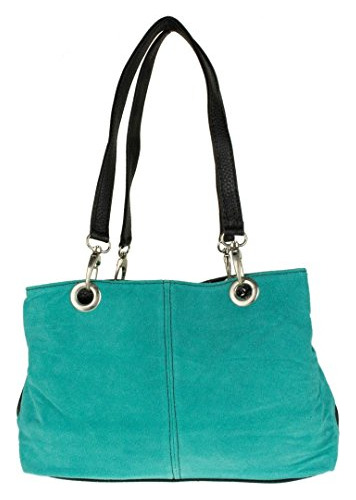 Bolsos Femeninos Suede Italiano Bag Turquoise