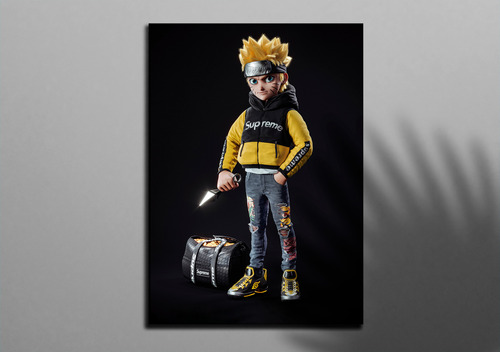 Cuadro Decorativo Naruto Supreme Retablo Vinilo 50x70