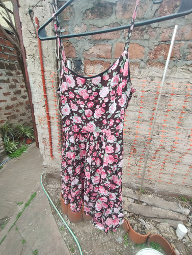 Vestido Mini Dama Usado Con Tiras De Algodón Floreado 