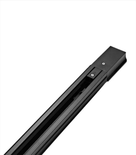 Kit 1,5m Trilho Eletrificado + 5 Spot Led 7w C/ Suspensores Estrutura Preto | Luz Fria