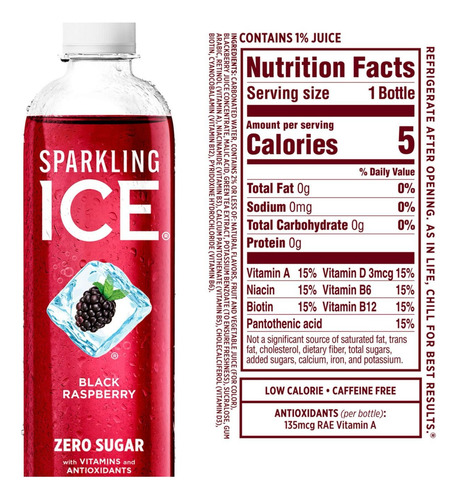 Agua Mineral Sparkling Ice Zero Sugar Variety Pack 24 Pz