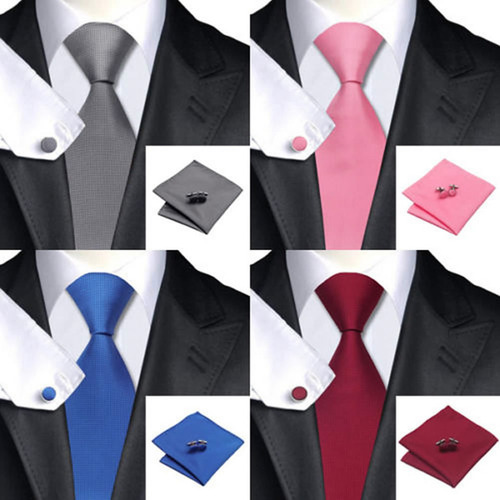 Corbata De Seda Hecha A Mano Para Hombre, Conjunto De Gemelo