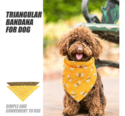 Pañuelo Estampado Para Mascotas Con Estampado De Triángulo C