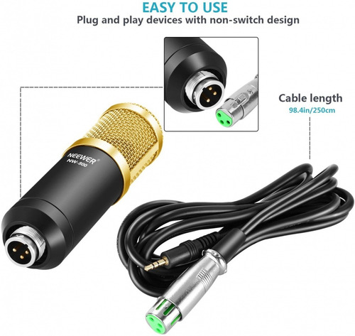 Micrófono Condensador Neewer Nw-800 Sin Phantom W01