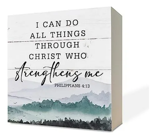 Caja Inspiradora: Versículo Filip 4:13, Decoración Mesa