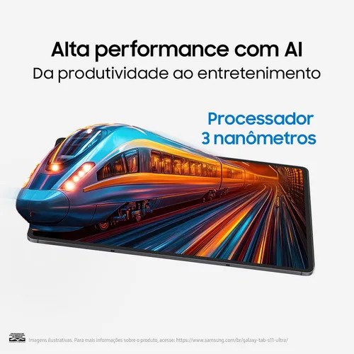 Tablet Samsung Galaxy Tab S11 Ultra Wifi, 512gb, 12gb Ram, Galaxy Ai, S Pen, Capa Teclado, Tela Imersiva De 14,6  120hz, Hdr10+, Camera 13mp, Ip68, Android 16 Cinza