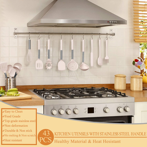 Set De Cocina De Silicona 43 Piezas Resistentes Al Calor Con